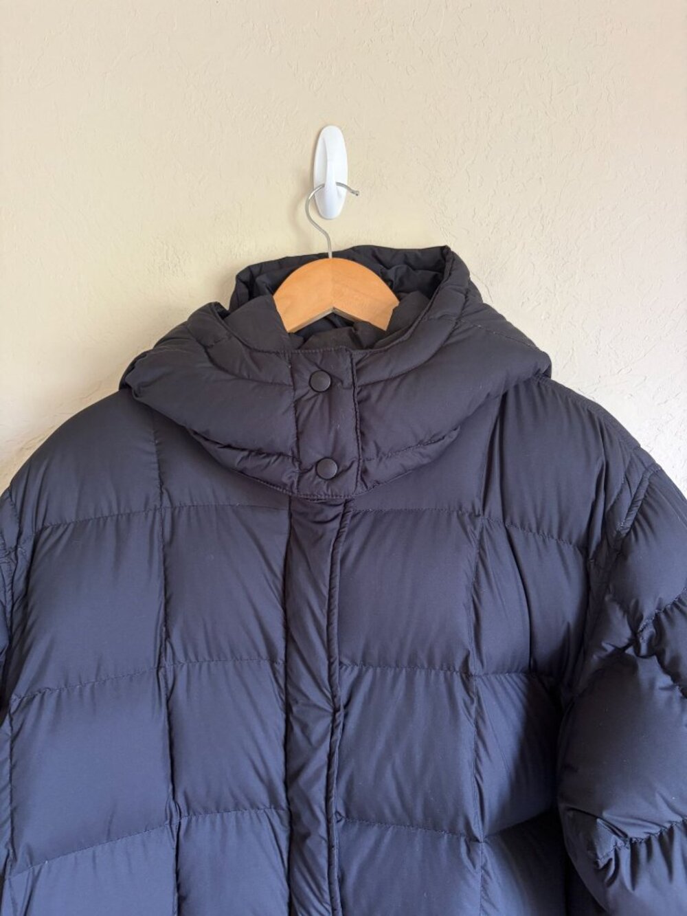 Lands' End 3X Black Long Puffer Coat Down Filled - Picture 4 of 12